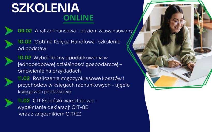 Zapraszamy na najbliższe szkolenia jednodniowe online