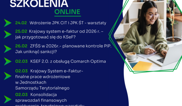 Zapraszamy na najbliższe szkolenia jednodniowe online