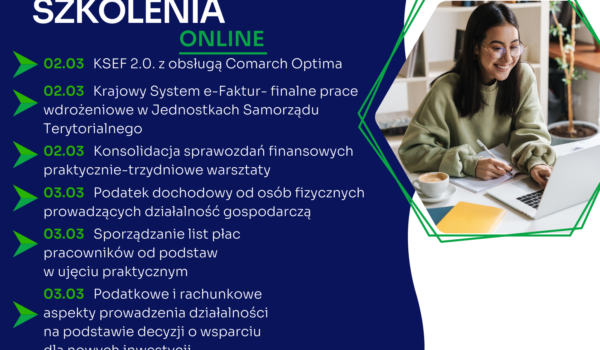 Zapraszamy na najbliższe szkolenia jednodniowe online