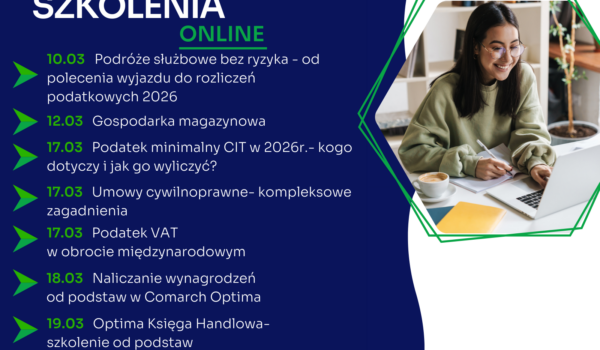 Zapraszamy na najbliższe szkolenia jednodniowe online