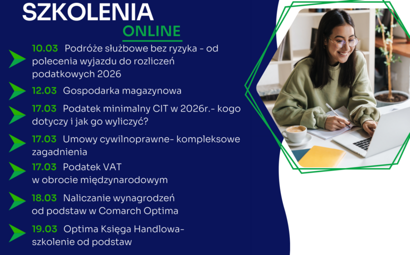Zapraszamy na najbliższe szkolenia jednodniowe online