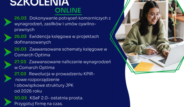 Zapraszamy na najbliższe szkolenia jednodniowe online