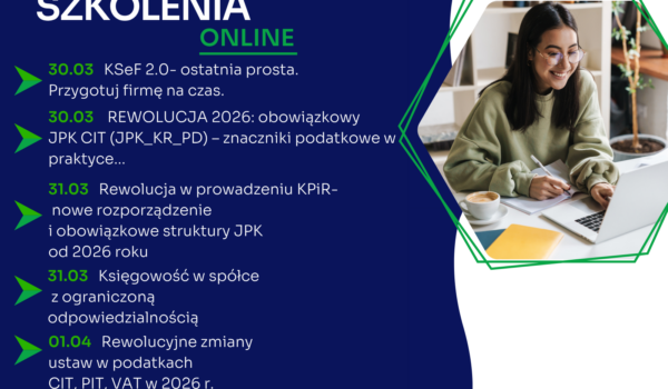 Zapraszamy na najbliższe szkolenia jednodniowe online