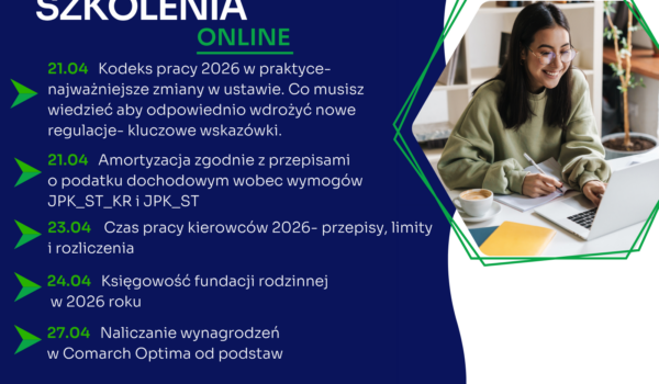 Zapraszamy na najbliższe szkolenia jednodniowe online