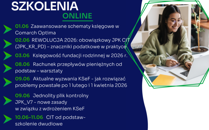 Zapraszamy na najbliższe szkolenia jednodniowe online