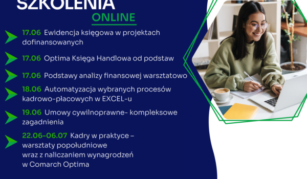 Zapraszamy na najbliższe szkolenia jednodniowe online