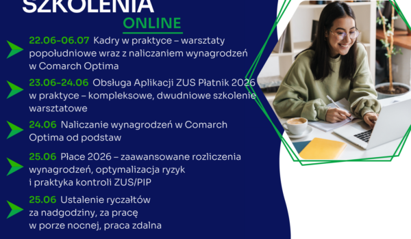Zapraszamy na najbliższe szkolenia jednodniowe online