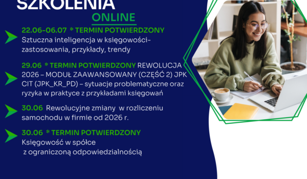 Zapraszamy na najbliższe szkolenia jednodniowe online