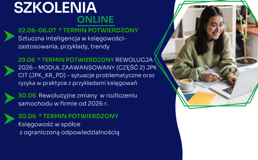 Zapraszamy na najbliższe szkolenia jednodniowe online