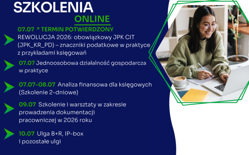 Zapraszamy na najbliższe szkolenia jednodniowe online