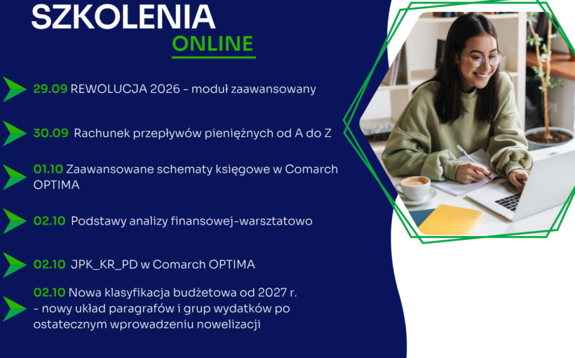 Zapraszamy na najbliższe szkolenia jednodniowe online